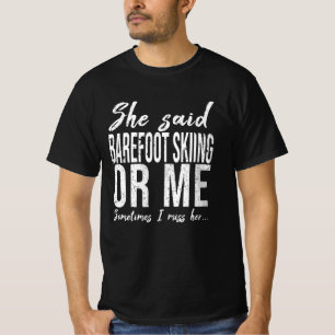 Barefoot Skickas roliga presentidé T Shirt