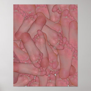 BareFoot Sulor Poster av FunnyFeet