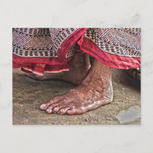 Barefoot vid Temple Vykort