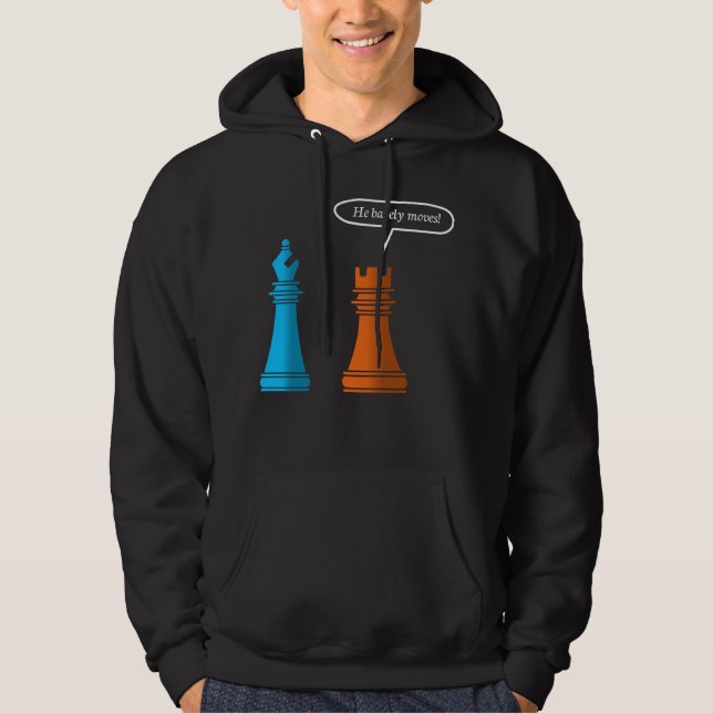 Barely Chess Torn Hoodie (Framsida)