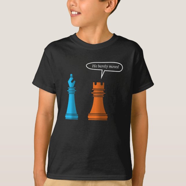 Barely Chess Torn T Shirt (Framsida)