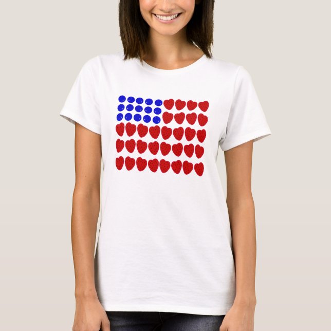 Bärflagga Tee Shirt (Framsida)