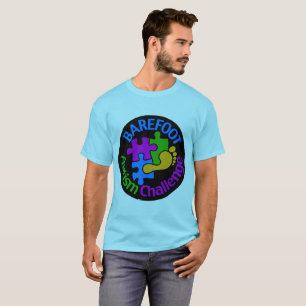 Barfota Autismutmaningmanar grundläggande T-tröj T-shirt