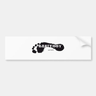 Barfota logotyp bildekal