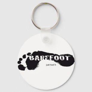 Barfota logotyp nyckelring
