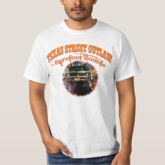 "Barfota Ronnie" 71 beklär den gröna Yenko T-shirt