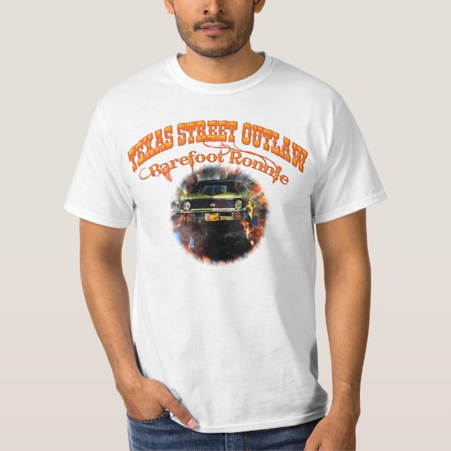 "Barfota Ronnie" 71 beklär den gröna Yenko Tee (Framsida)