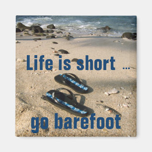 Barfota strandinspirationmagnet magnet