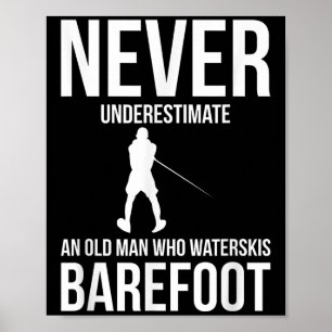 Barfota Vatten Skidor Vatten Skidor Poster