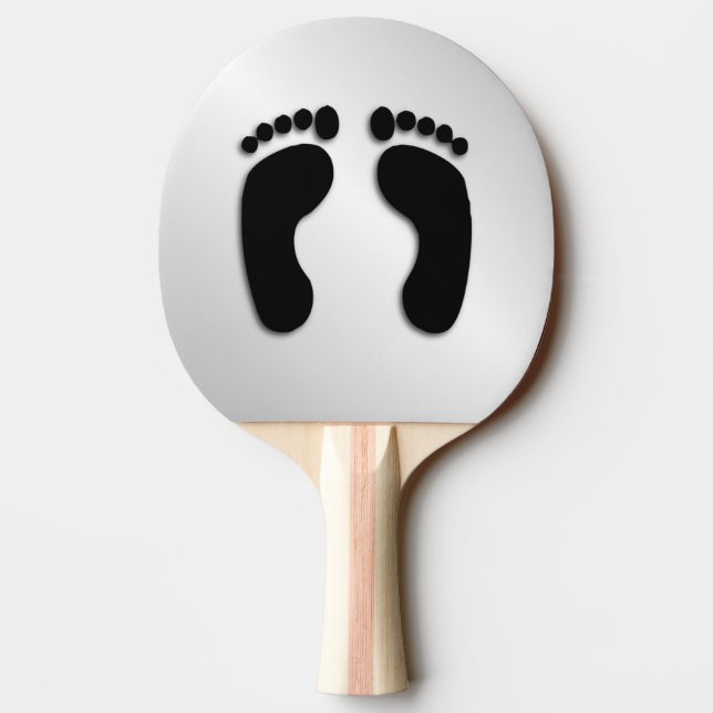 Barfotaavtryck Pingisracket (Baksidan)