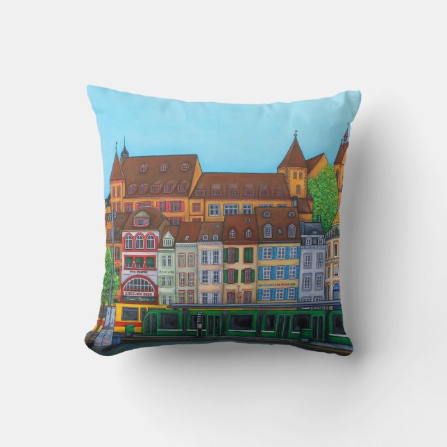 Barfüsserplatz Rendez-vous Pillow by Lisa Lorenz Kudde (Framsida)