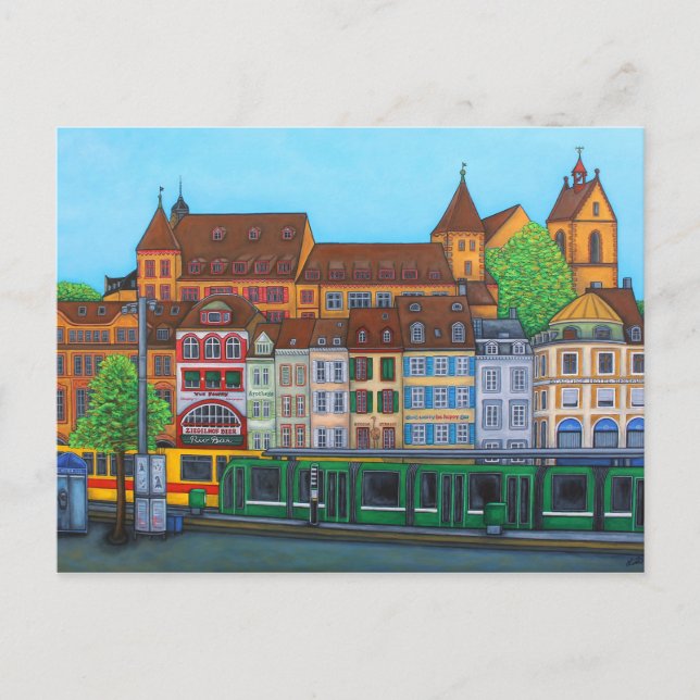Barfüsserplatz Rendez vous PostCard av Lisa Lorenz Vykort (Framsida)