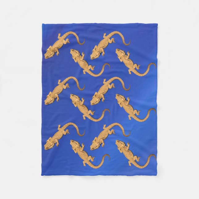 Bärgad dragvagnssköldpadda Blankettpil Fleecefilt (Framsidan)