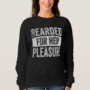 Bärgad för hennes trevliga Beard Sarcastic Vin T Shirt