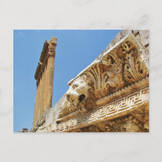 Bärgad Lejon chef vid Baalbek Vykort