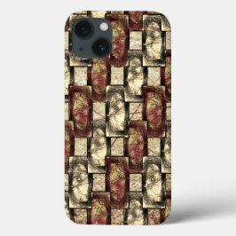 Bärgad och nedfläckad guldbrun rektangulär delar