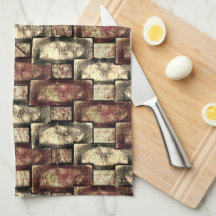 Bärgad och nedfläckad guldbrun rektangulär delar