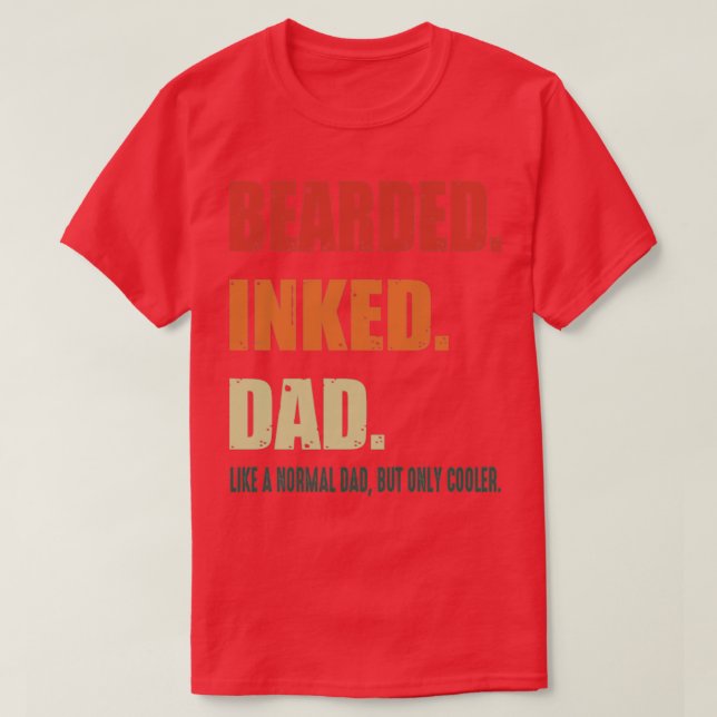 Bärgad Pappa som ett normalt Pappa men endast kol T Shirt (Design framsida)
