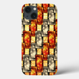 Bärgad rektangulär delar rödaktig och beige-juster