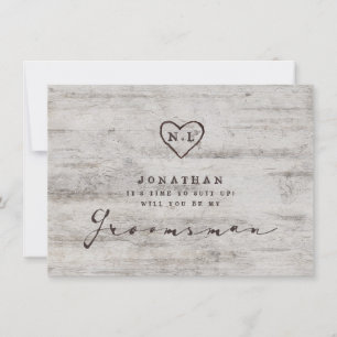 Bärgade svenskar är min Groomsman Frieri kort