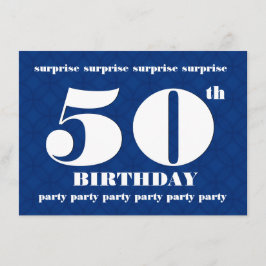 BARGAIN 50th SURPRISE Födelsedagsfest PUB01 Inbjudningar