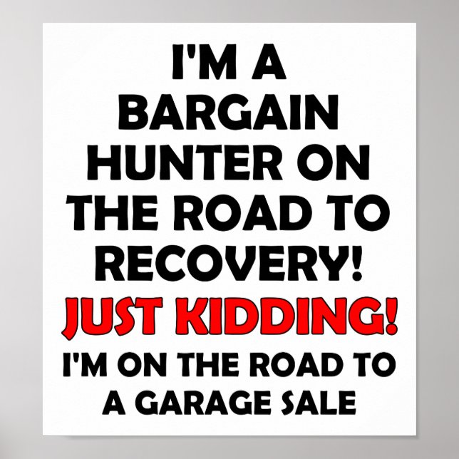 Bargain Hunter Funny Poster (Framsidan)