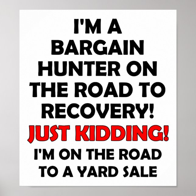 Bargain Hunter Funny Poster (Framsidan)