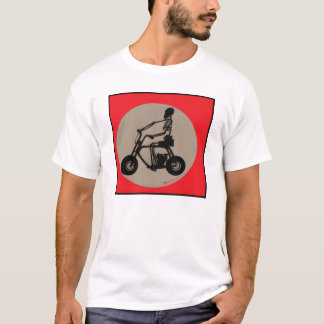 BargasArtworks skelett på den Minibike skjortan T Shirt