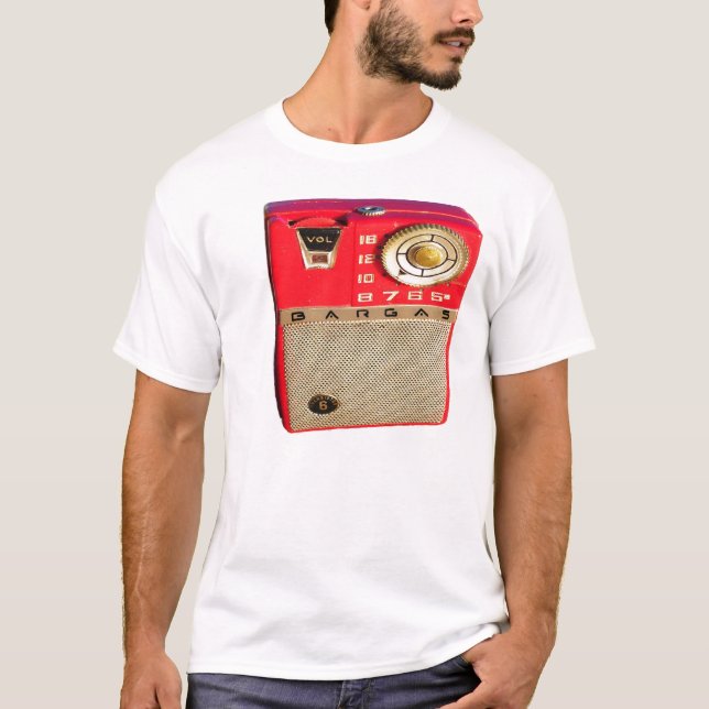 BargasArtworks vintage radiosände skjortan Tee Shirt (Framsida)