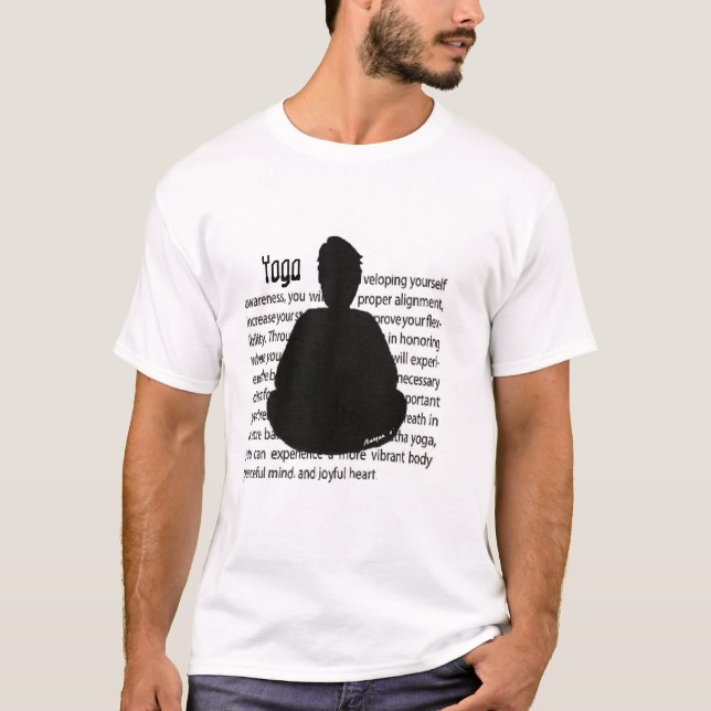 BargasArtworks "Yoga" skjorta T Shirt (Framsida)