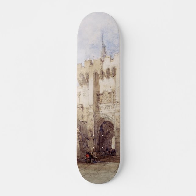 Bargate Gatehouse i Southampton City Mini Skateboard Bräda 18,5 Cm (Framsida)