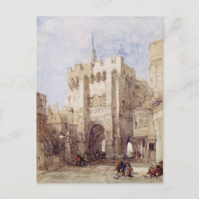 Bargate Gatehouse i Southampton City Vykort (Framsida)