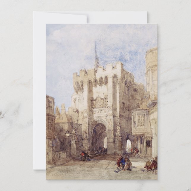 Bargate portvaktsbyggnad i Southampton City Inbjudningar (Framsida)