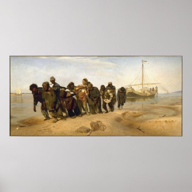 Barge Haulers på Volga Poster (Framsidan)