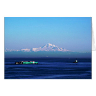 Barge i Salish Sea Hälsningskort