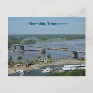 Barge vid floden Mississippi Vykort