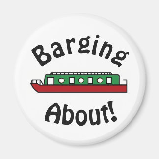 Barging About Canal Boat Magnet
