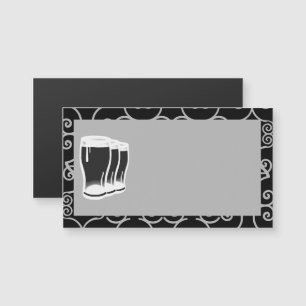 Bärglasögon, Affärskortet Magnet blank