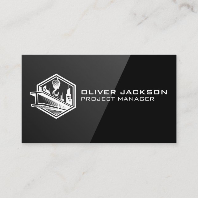 Bärgningsfack och stålånga visitkort (Framsida)