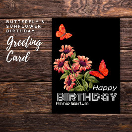 Bärgstumlare för Orange och solrosdagskort Kort