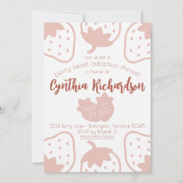 Bärgsvett jordgubbsadoptionsskor inbjudningar