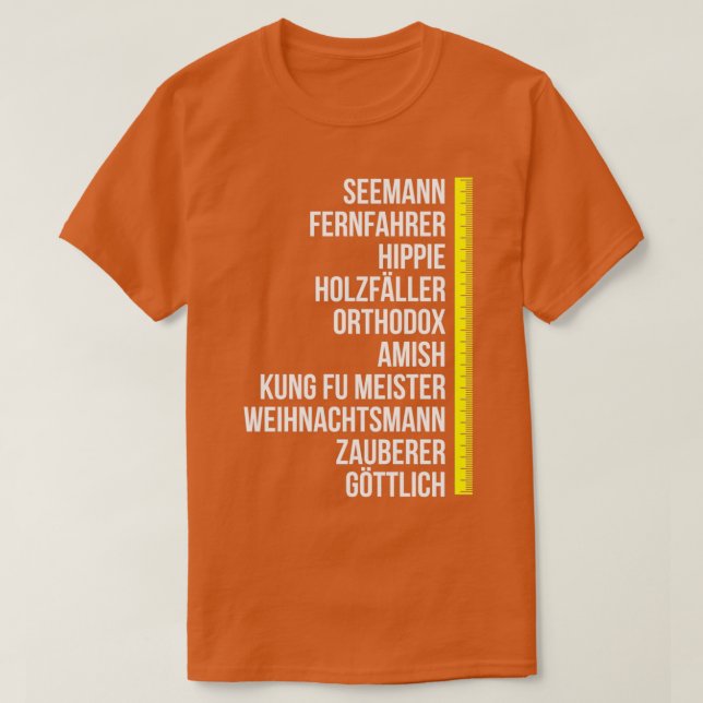 Bärhållarens längd på skäggarbetsbilen t shirt (Design framsida)