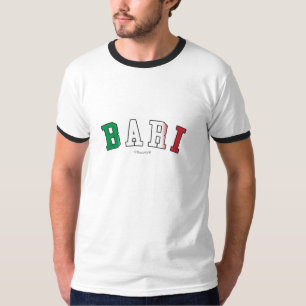 Bari i färger för italienmedborgareflagga t-shirt
