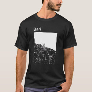 Bari Italien Classic City Karta Graphic T Shirt