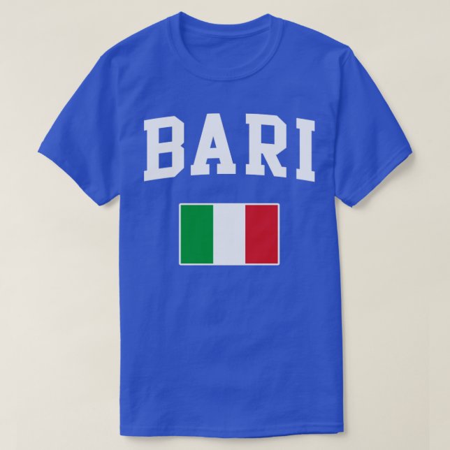 Bari Italien Flagga Italia Italia T Shirt (Design framsida)