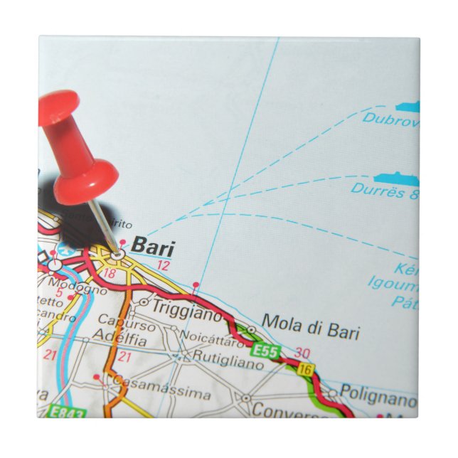 Bari italien kakelplatta (Framsidan)