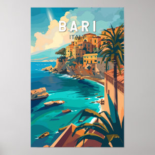 Bari Italien Resa Konst Vintage Poster