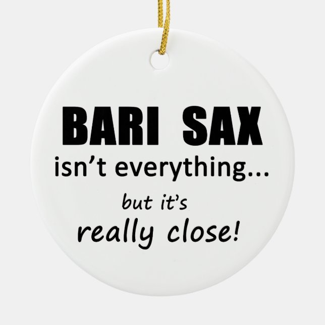 Bari Sax är inte allt Julgransprydnad Keramik (Framsidan)