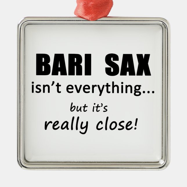 Bari Sax är inte allt Julgransprydnad Metall (Framsidan)