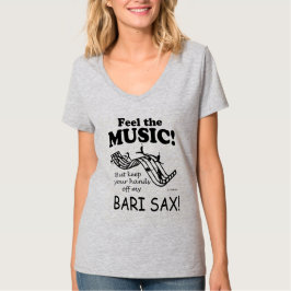 Bari Sax känner musiken T Shirt